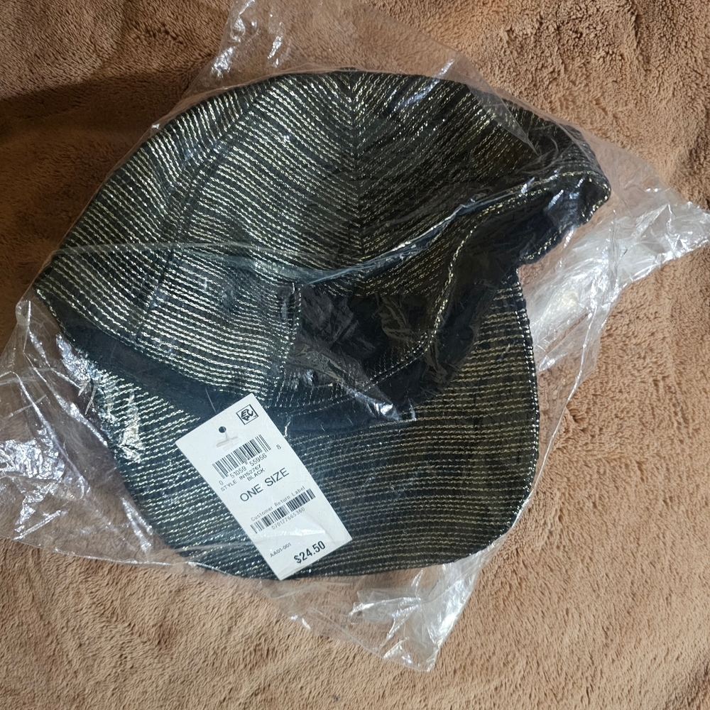 I.N.C. Black Sparkle Baseball Cap, One Size - Picture 3 of 3